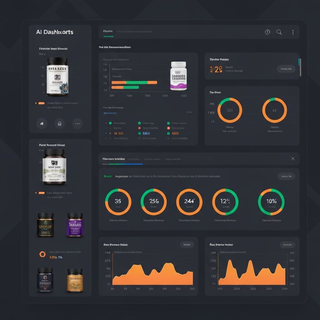AI product selection dashboard