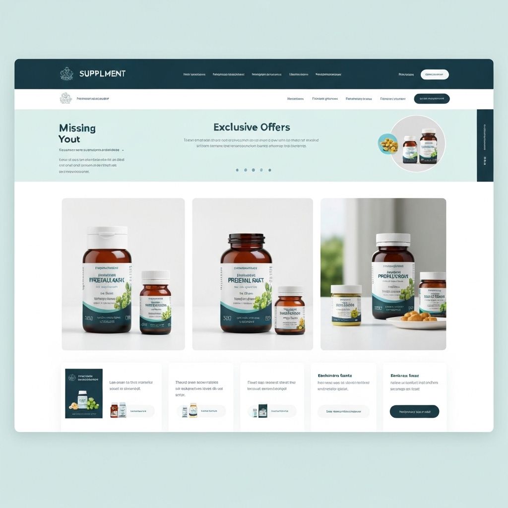 Professional supplement store design